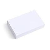 Miquelrius - Flashcards, 100 Cartes de notes, Fiches d'étude, Papier offset 200 g/m², Format 100 x 150 mm, Blanc