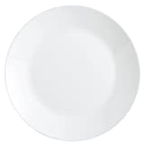 Arcopal Lot de 12 assiettes plates, en verre opale extra résistant, 25cm, Blanc