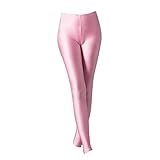 AMDOLE Deals of The Day Clearance Prime Pantalon de Yoga élastique Taille Haute décontracté Brillant pour Femmes Portant des Leggings de Couleur Bonbon à 9 Points ajustés Bouton Jean Enfant