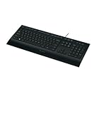 Logitech K280e Pro Clavier Filaire Business pour Windows/Linux/Chrome, Plug-and-Play USB, Saisie Discrète, Taille Standard, Résistant aux Eclaboussures, AZERTY Français - Noir