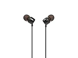 JBL T110 – Ecouteurs intra-auriculaires filaires – Son Pure Bass de JBL et bouton de contrôle – Connectivité : câble Jack 3,5 mm – Couleur : Noir