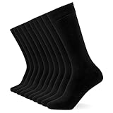 Chaussettes FM London (lot de 10) pour hommes - Chaussettes confortables anthracite, bleu marine et noir pour hommes, Chaussettes en coton pour hommes adaptées au travail et aux vêtements décontractés