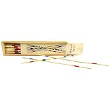 PARENCE.- Jeu de Mikado Classique en Bois - Bâtonnets de 18cm - Jeu de Société Traditionnel pour Enfants et Adultes, Boisé