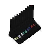 DIM Chaussettes Homme EcoDIM Talon/Pointes Renforcés x5, Noir, 43-46