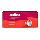 Lavazza - Il Mattino, Café Moulu, Idéal pour la Machine Filtre ou Manuelle, avec Notes Aromatiques de Fruits Secs, pour un Espresso au Goût Intense et Velouté, Robusta, Intensité 10/10, 4x250g