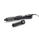 BaByliss Brosse Soufflante Shape and Smooth 800W pour une mise en forme et du volume AS82E, Noir, 18 x 5,5 cm, 16,5 x 4,5 cm