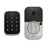 Yale Assure Lock 2 Serrure de porte d'entrée sans clé en nickel satiné avec clavier tactile numérique et connectivité Bluetooth (sans Wi-Fi), YRD430-BLE-619