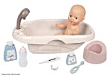 Smoby - Baby Nurse - Set Baignoire et Accessoires - pour Poupons et Poupées - 8 Accessoires Inclus - 220366 - Beige