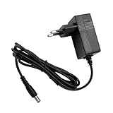 OcioDual Adaptateur Secteur 12V 1A, Connecteur DC 5,5 x 2,5 mm, Noir, Prise Murale EU 2 Broches, Bloc d‘Alimentation, Chargeur pour Bandes LED, Routeur, Caméra