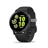 Garmin vívoactive 5 - Montre connectée GPS Sport et santé - Gray avec Bracelet Noir