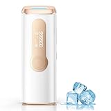 ZKMAGIC Épilateur Lumière Pulsée de Glace, 999,900 Flashes IPL Laser Epilation Definitive, 2 Modes 5 Niveaux Énergie Épilateur Electrique pour Hommes/Femmes/Visage/Corps/Maillot/Aisselles