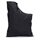 EOYVAIL Accessoires pour aspirateur souffleur,Sac à feuilles, sac à feuilles sous vide, sac à feuilles avec cordon de serrage, sac de collecte réglable, 60 cm (noir)