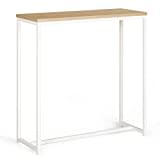 IDMarket - Console Detroit Design Industriel Bois et métal Blanc