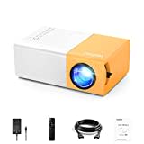 Mini videoprojecteur Vamvo YG300 Pro LED vidéoprojecteur, Portable Movie Retroprojecteur Soutenir 1080p, Cadeau les enfants, Compatible avec Smartphone / PS4 / Firestick