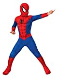 RUBIES - Marvel Officiel - Déguisement Enfant Classique Spider-Man - 5/6 ans - Taille 3 à 10 ans - Costume complet combinaison + couvre-bottes + masque. Pour Carnaval, Halloween, Anniversaire