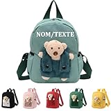 Sac Personnalisable Enfant, Sac a Dos Personnalisé Enfant Prenom, Sac École Maternelle Personnalisé Sac à Dos Enfant avec Nom, Cartable Maternelle Fille Garcon, Sac à Dos Bébé Crèche Personnalisable