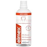 Elmex- Bain de Bouche elmex Anti-Caries - Reminéralise et aide à protéger contre les caries - Rafraîchit l'haleine - 400 ml