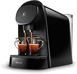 Philips L'Or Barista, Cafetière Espresso, compatible Nespresso capsules, Capsules XXL pour 1 café double ou 2 cafés à la fois, Noir, (LM8012/60)