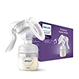 Philips Avent Tire-lait manuel sans BPA, portable et léger, coussin en silicone souple adaptatif de taille unique (Modèle SCF430/01)