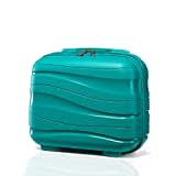 Kono Vanity Case Rigide ABS Léger Portable 34x30x17cm Trousse de Toilette pour Voyage, Turquoise