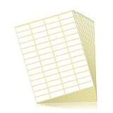 Fousenuk 840 pièces Etiquette Autocollante Blanc, étiquette Autocollantes 38 x 13 mm, étiquettes Autocollantes de Rectangle pour Bouteilles, Classeurs, Boîtes de Conserve, Cuisine, Bureau