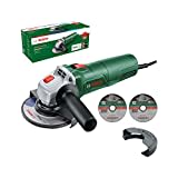 Bosch Home and Garden Meuleuse d’angle Bosch UniversalGrind 7-125 (livré dans un carton; 750 W ; 2 disques à tronçonner droit ; 1 disque à meuler ; pour brosser et poncer) – Amazon Edition