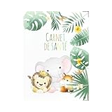 Color Pop Protège carnet de santé enfant – Fabrication Française – pvc imprimé – Pour carnet de santé, ordonnance- 22 x 16 cm (Imprime safari)