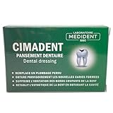 Medident-Pansement dentaire CIMADENT Prêt à l'emploi pour boucher une carie ou une obturation perdue ou plombage .Excellent pansement provisoire en attendant le dentiste.30 applications