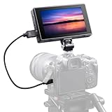 Godox GM55 Caméra Moniteur Tactile 5.5", 4K HDMI Caméra Vidéo Moniteur avec 3D LUT, 1920x1080 IPS Écran Tactile pour DSLR caméra Sony Canon Nikon Fujifilm Panasonic Olympus