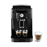 De'Longhi Magnifica S ECAM11.112.B, Machine à Café Automatique/ à Espresso du Grain à la Tasse Avec Buse à Lait, avec 4 Recettes à Touche Unique, Panneau de Contrôle Soft-Touch, 1450W, Noir