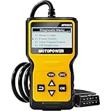 MOTOPOWER MP69033 OBD2 Scanner Universel Lecteur de Code d'erreur de Moteur, Outil de Diagnostic Can pour Tous Les protocoles OBD II Voitures Depuis 1996, jaune