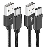 Aioneus Cable USB C, [1M/Lot de 2] Câble USB C Charge Rapide 3A Fil Chargeur Type C Tressé Cable USB vers USB C pour Samsung Galaxy S21 S22 S23 S20 S8 A21s A34 A53 A54 iPhone 15 16,Google Pixel,Xiaomi