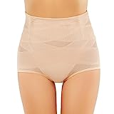 Guene Femme Ventre Plat Culotte Invisible Femme sans Couture Taille Haute Culotte Ventre Plat Culottes Sculptantes Femme Confortable Gaine Ventre Plat (M, Beige)