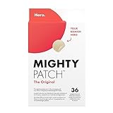 Hero – Mighty Patch Original – anti-acné – hydrocolloïdes – Absorbe les impuretés du bouton en 6 à 8 heures pendant la nuit - boîte de 36 patchs