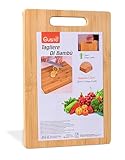 IPEA Planche à Découper Rectangulaire en Bois pour Légumes, Fruits, Salami - Planche à Découper de Cuisine Multifonction pour Couper et Servir des Apéritifs, Pain, Fromages - Plateau