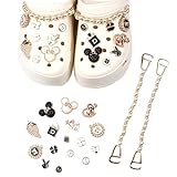 TYXHXTF 18PCS Accessoires de Chaussure en Strass, Décorations de Chaussures de Bricolage, Breloques de Chaussures pour Femme Sabots Ornements de Chaussure Bricolage, Cadeaux de Fête