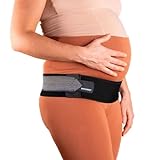 PHYSIOMAT Ceinture Confort - Noir - Soulage Douleurs - Pour Grossesse, Post-Partum, Sport - Hauteur: 8cm - Pour tailles 38 et plus - Eco-Responsable: Fil Recyclé - Fabriquée en France