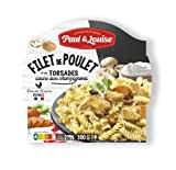 Paul & Louise Filet de poulet & Torsades, champignons à la crème 300g - Prêt en 2 min- 100% viande origine France