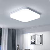 Plafonnier LED Carré 36W, Luminaire Plafond 3240LM, 6500K Éclairage Intérieur, Lampe Lumiere Moderne pour Salle De Bain, Salon, Cuisine, Chambr à Coucher, Couloir, Salle à Manger, Balcon, Garage