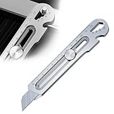 Cutter professionnel, Couteau utilitaire lourd multi-usage, Couteau universel en acier inoxydable, Cutter à tapis multi-usage multifonctionnel Box Cutter pour le bricolage, intérieur (1pcs)