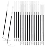 60 Pièces Recharges de StyloRétractables, Recharge Stylo Bille, Recharges pour Stylos, Cartouche Stylo Bille, Recharges de Stylo à Bille Gel, Compatible avec la plupart des stylos à bille (Noir)