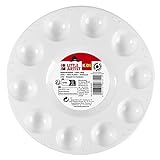 Marabu 0318000000010-KiDS Little Artist palette de mélange Blanche en Plastique avec 11 carrés de Couleur, 0318000000010, White