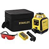 STANLEY - Niveau laser rotatif - faisceau rouge - possède une portée de 240 m et une précision +/- 6 mm à 30m - livré avec piles - pochette rigide -lunettes -cible et cellule de détection -STHT77616-0