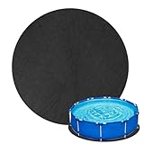 Tapis de Sol pour Piscine Extérieur, 4 m Rond Dalle de Piscine, Antidérapant Pliable Absorbant l'eau, Tapis de Sol Piscine Hors Sol, Tapis de Bain à Remous, Accessoire de Piscine de Spa