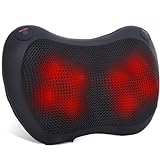 AERLANG Coussin Massage Shiatsu Masseur Dos avec,Appareil Massage dos et Nuque Fonction de Chauffage 8 Nœuds de Massage & 3 Vitesses,cadeau pour maman,cadeau homme,cadeau anniversaire femme