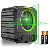 Niveau Laser Vert 30M, Huepar Auto-Nivelant Laser Vert à Ligne Croisée Verticale et Horizontale, Outil Laser d'Alignement 100 Pieds Pour, Batterie Incluse-B011G