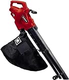 Einhell Aspirateur-souffleur de feuilles GC-EL 3024 E (tube Ø 75 mm, puissance d’aspiration 650 m³/h, fonction broyage (10:1), vitesse de soufflage 240 km/h, 40 L)