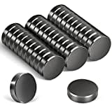 30pcs Aimants Puissants, 18x5mm Aimant Frigo, Aimants Tableau Magnétique, Petit Aimant Plat, Noir Blanc