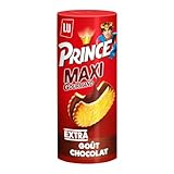 Prince de LU Maxi Gourmand - Biscuit avec Maxi Fourrage Chocolat - Au Blé Complet - Idéal pour le Goûter - 250 g (L'emballage peut varier)