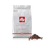 Grains de café à moudre torréfiés illy CLASSICO, un paquet de 500 g